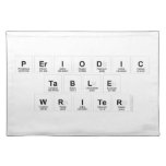 Periodic
 Table
 Writer  Placemats