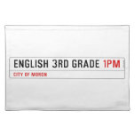 English 3rd grade  Placemats