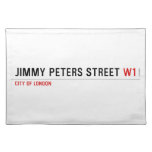 JIMMY PETERS Street  Placemats