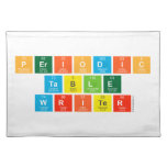 Periodic
 Table
 Writer  Placemats