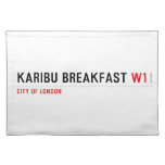 karibu breakfast  Placemats