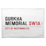 gurkha memorial  Placemats