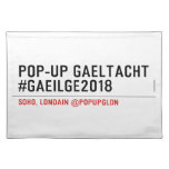 Pop-Up Gaeltacht #Gaeilge2018  Placemats
