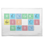 Welcome  back to School   Placemats