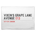 Vixen's Grape Lane  Avenue  Placemats