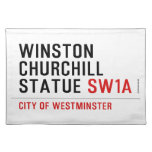 WINSTON CHURCHILL STATUE  Placemats