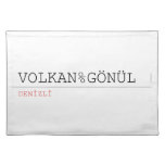 VOLKAN%GÖNÜL  Placemats