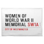 women of world war II memorial  Placemats