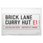 Brick Lane  Curry Hut  Placemats