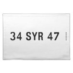 34 SYR 47  Placemats
