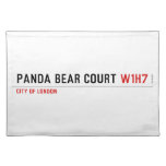 PANDA BEAR COURT  Placemats