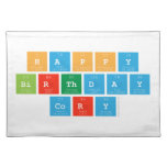 Happy
 Birthday
 Cory  Placemats
