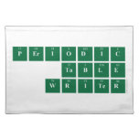 Periodic
 Table
 Writer  Placemats