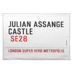 JULIAN ASSANGE CASTLE    Placemats