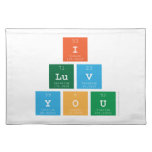 I
 Luv
 You  Placemats