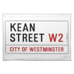 KEAN street  Placemats