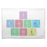 I 
 Love
 You  Placemats