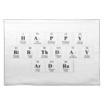 Happy
 Birthday
 Ardra  Placemats
