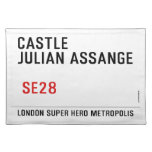 CASTLE  JULIAN ASSANGE    Placemats