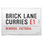 brick lane  curries  Placemats