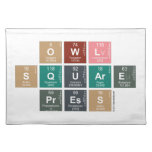 Owl
 Square
 Press  Placemats