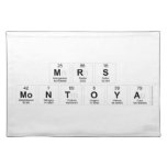 Mrs
 Montoya  Placemats