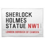 sherlock holmes statue  Placemats