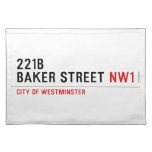 221B BAKER STREET  Placemats