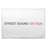 STREET Sound  Placemats