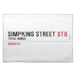 Simpkins Street  Placemats