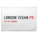 London vegan  Placemats