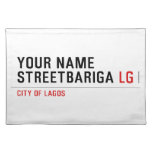 Your Name StreetBariga  Placemats