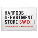 HARRODS DEPARTMENT STORE  Placemats