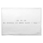 Tik Tik Tik 
 
 My Birthday Is coming after 1 day..  Placemats