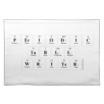 Periodic
 Table
 Writer  Placemats