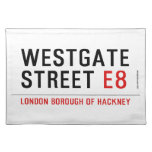 Westgate street  Placemats