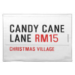 Candy Cane Lane  Placemats