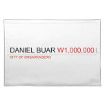 DANIEL BUAR  Placemats