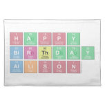 Happy
 Birthday
 Allison  Placemats