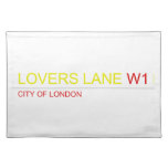 LOVERS LANE  Placemats