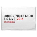 London Youth Choir Big Give   Placemats