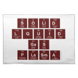 SOLID
 LQUID
 GAS
 PLASMA  Placemats
