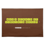 WHO'S AFRAID OF
 VIRGINIA WOOLF ?
   Placemats