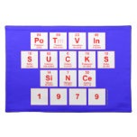 Potvin
 SUCKS
 Since
 1979  Placemats