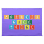 Periodic
 Table
 Writer  Placemats
