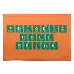 Periodic
 Table
 Writer  Placemats