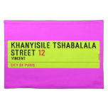 Khanyisile Tshabalala Street  Placemats