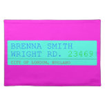 Brenna Smith Wright Rd.  Placemats