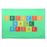 Periodic
 Table
 Writer  Placemats