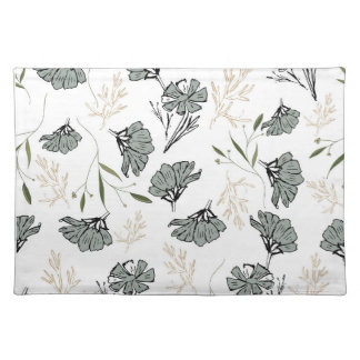 Placemats Floral Design Cosmos and Driftwood